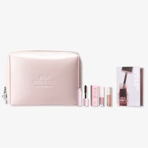 Kylie Cosmetics Pink Pouch & 4 Piece Makeup Set. Deluxe Mini’s.